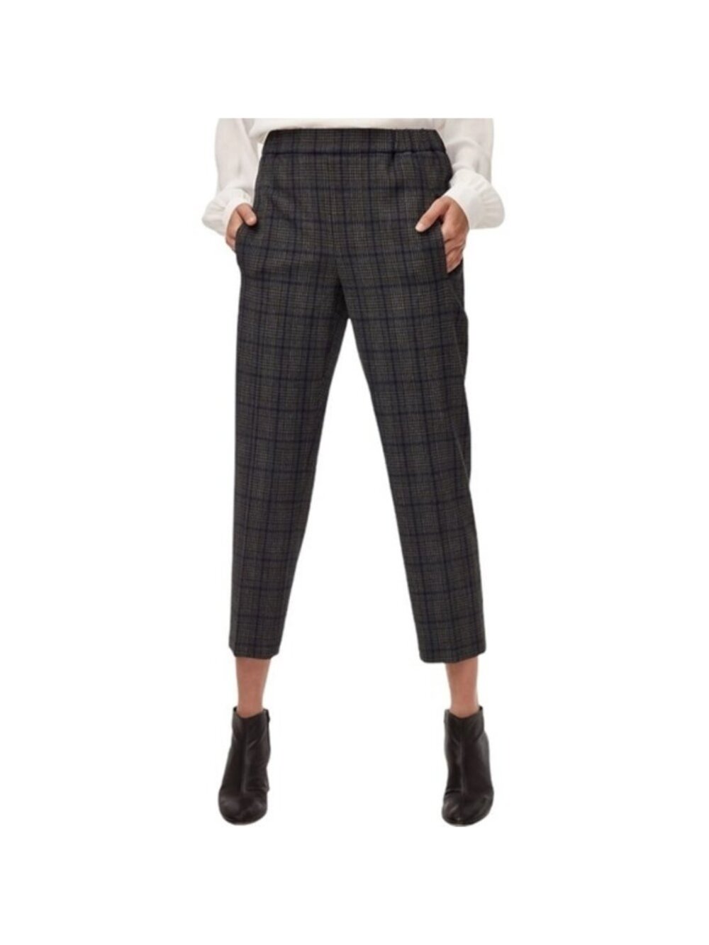 Wilfred Darontal Pant Gray Plaid Size 00 Aritzia